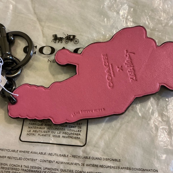 Coach X Keith Haring Robot Bag Charm Rare - Picture 8 of 14